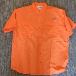 XL Columbia PFG Short Sleeve Button Up